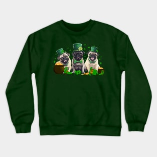 My Pug Is My Lucky Charm St Patricks Day Crewneck Sweatshirt